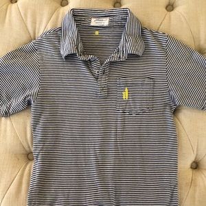 Johnnie-o three button polo, striped